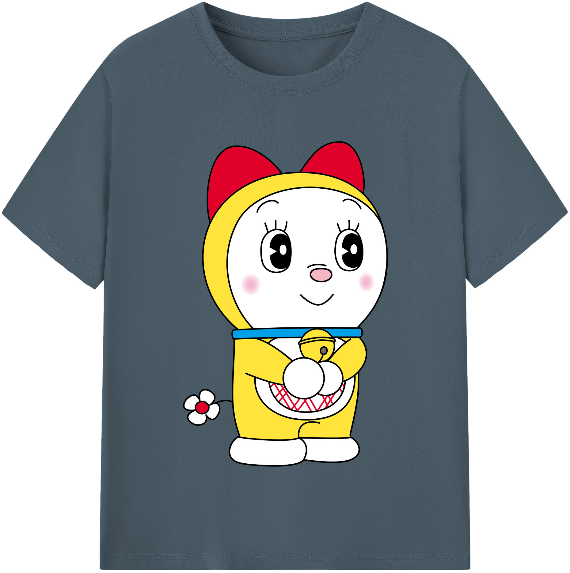 （画像用） ドラえもん ドラミ Doraemon Dorami 綿100％半袖Tシャツ（フロントプリント）